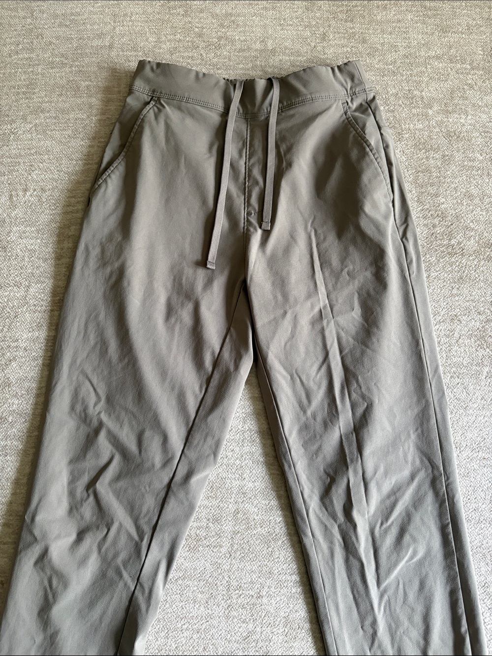Men's Drawstring Joggers - Taupe
